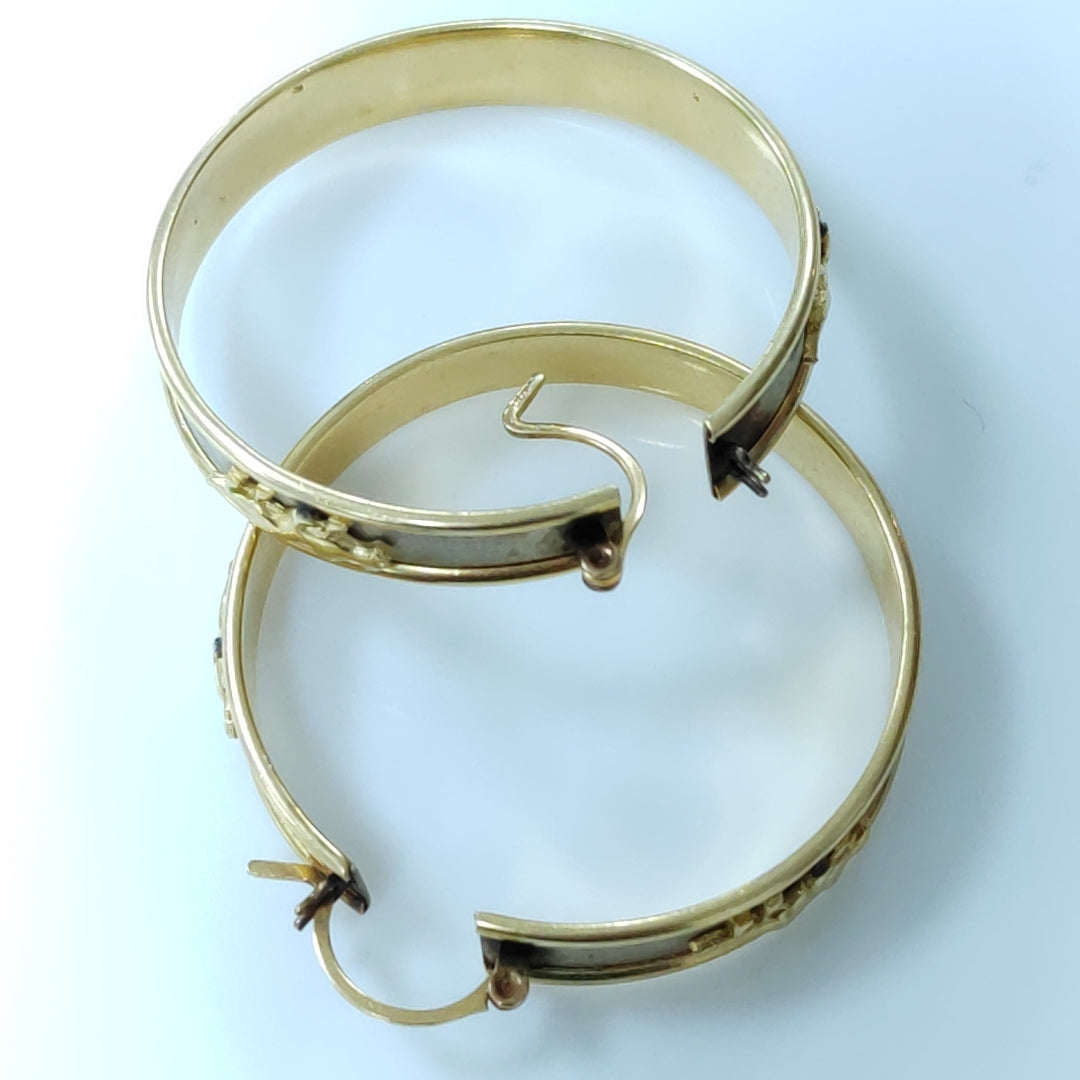 ARETES PAR ORO 14 K 12,20 GRMS (SEMINUEVO)