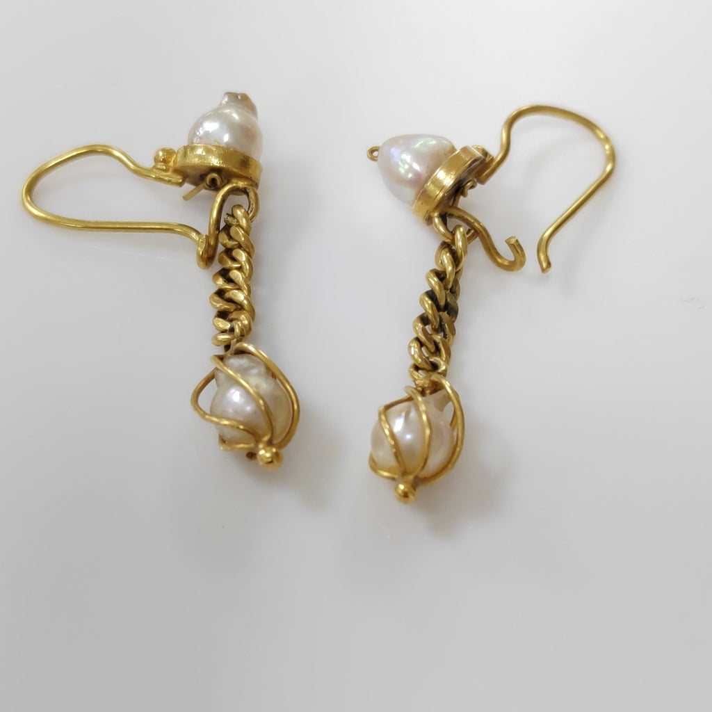 ARETES PAR ORO 14 K 5.3 GRMS (SEMINUEVO)