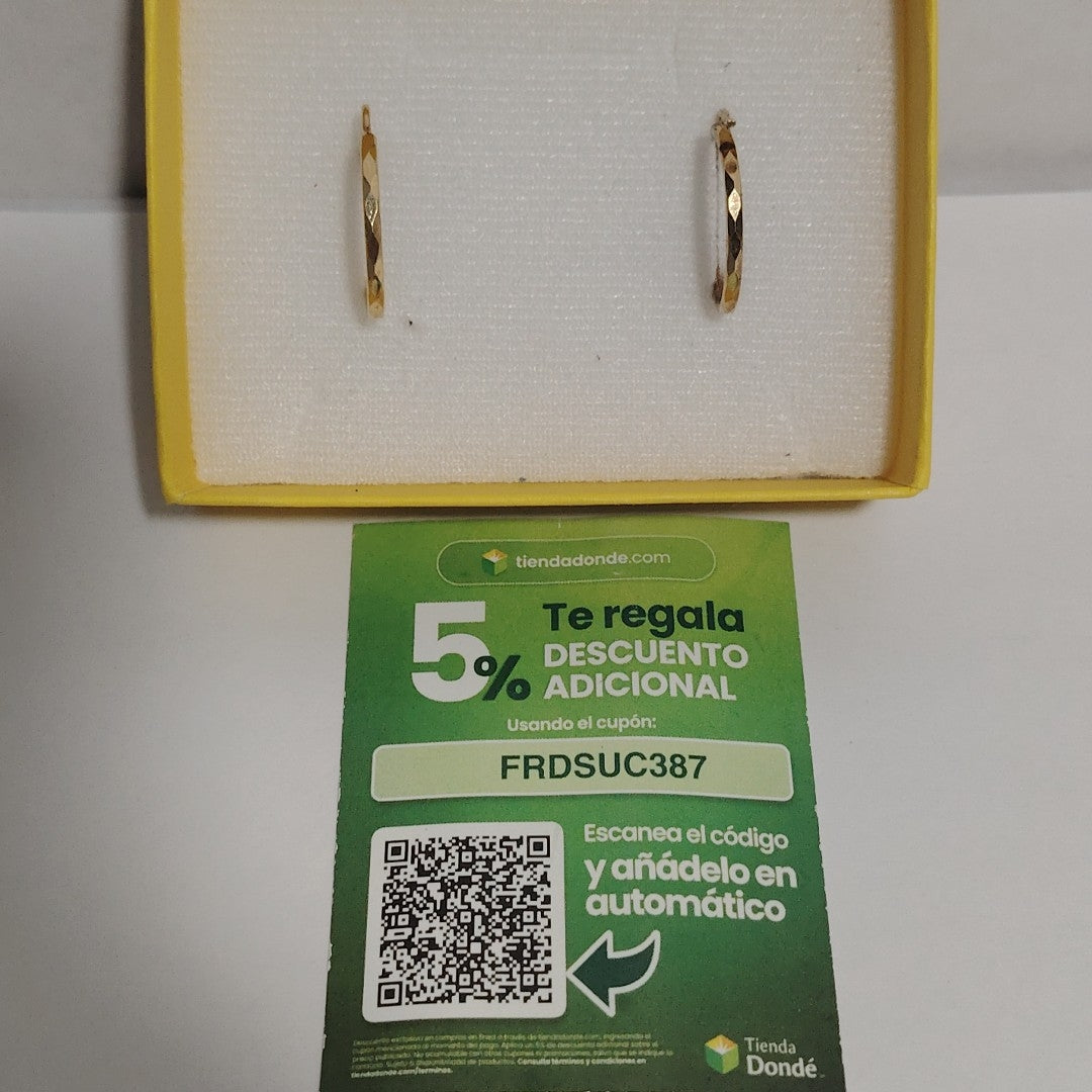 ARRACADAS PAR ORO 14 K 1,80 GRMS (SEMINUEVO)