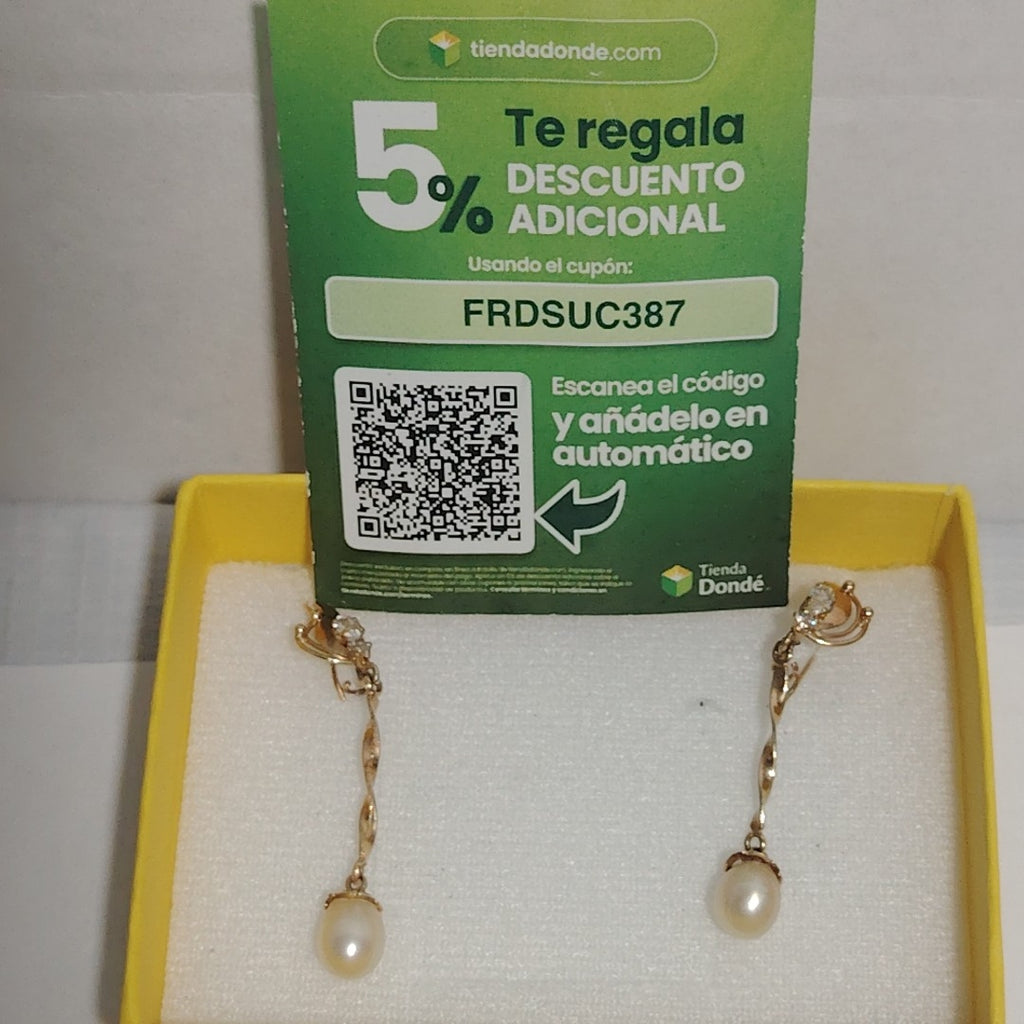 ARETES PAR ORO 10 K 1.9 GRMS (SEMINUEVO)