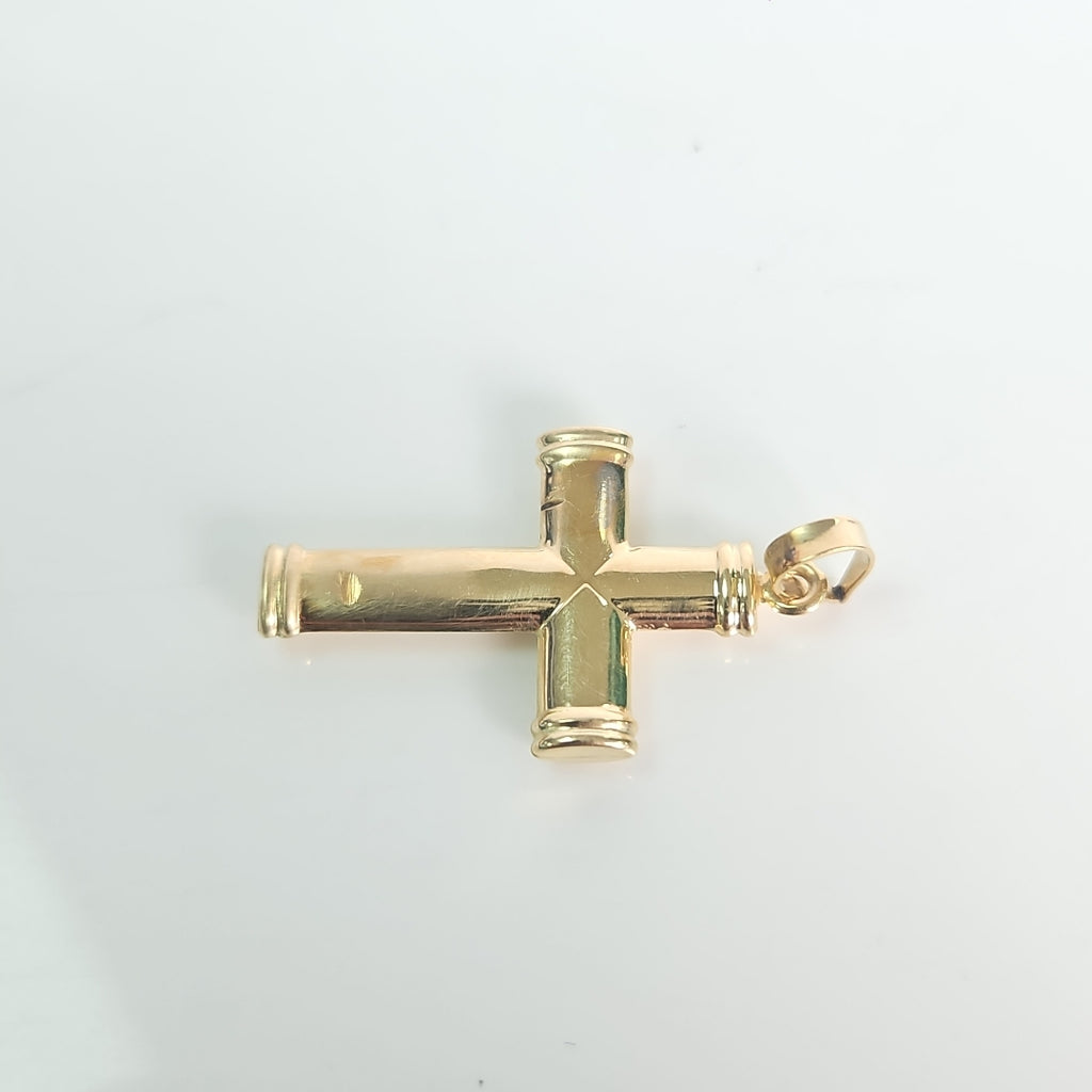 CRUCIFIJO ORO,ORO BLANCO 14 K 1,20 GRMS (SEMINUEVO)