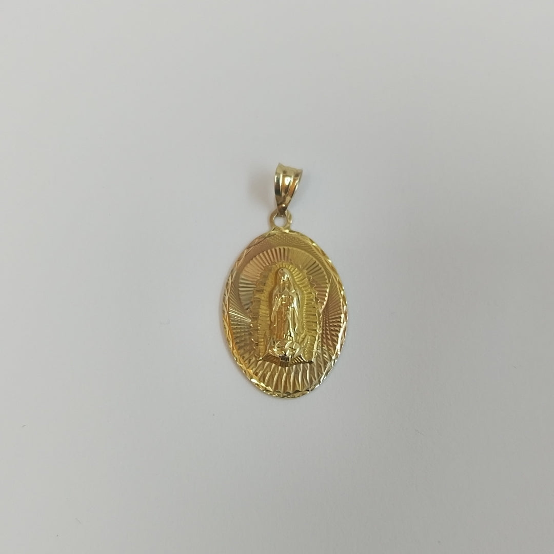 MEDALLA RELIGIOSA ORO COMBINADO 14 K 2.3 GRMS (SEMINUEVO)