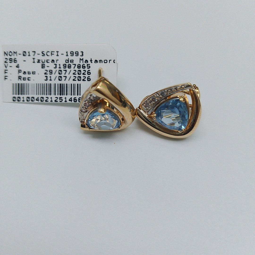 ARETES PAR ORO 14 K 7.4 GRMS (SEMINUEVO)