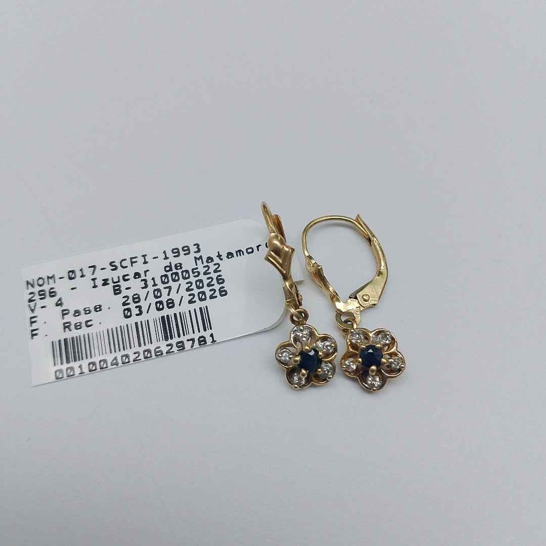 ARETES PAR ORO 14 K 1.6 GRMS (SEMINUEVO)
