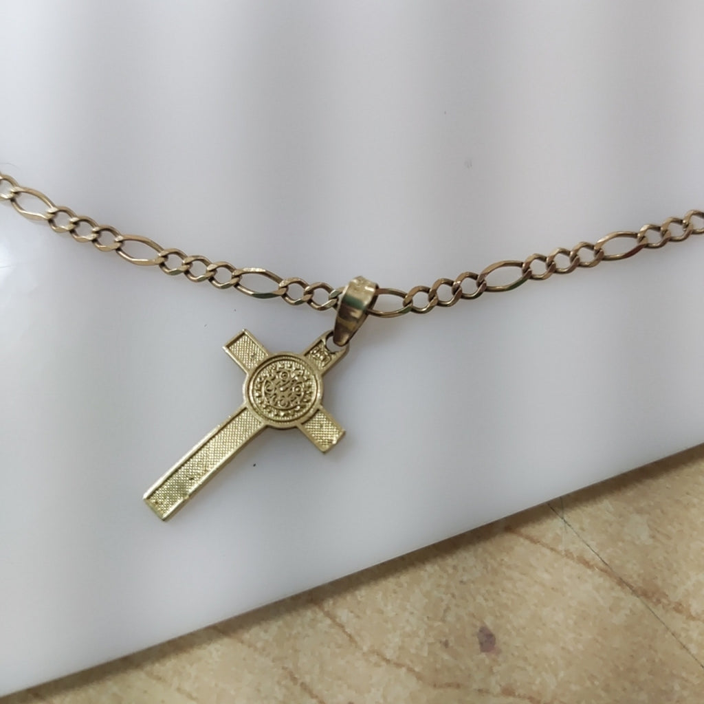 CADENA, CRUZ, DIJE ORO 10 K 6.3 GRMS (SEMINUEVO)