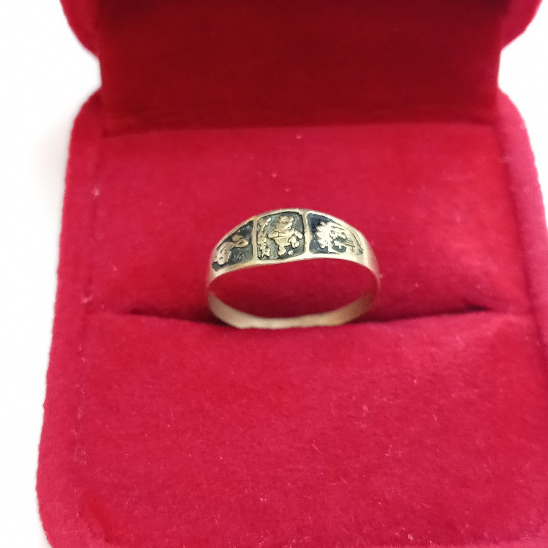ANILLO DE GRADUACIÓN ORO 8 K 0,70 GRMS (SEMINUEVO)