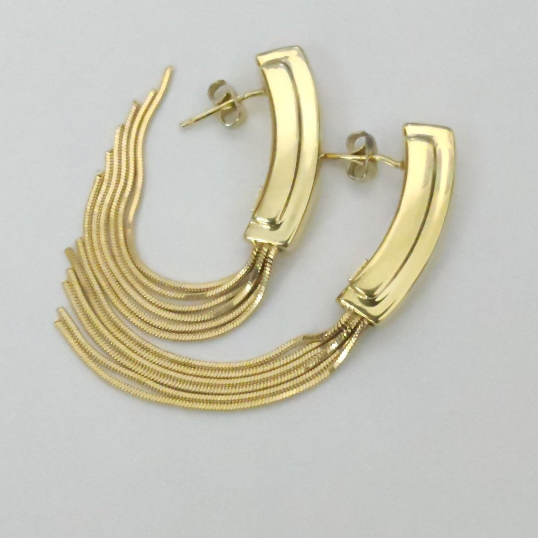 BROQUELES PAR ORO 14 K 7.7 GRMS (SEMINUEVO)