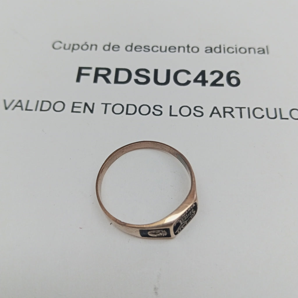 ANILLO DE GRADUACIÓN ORO 8 K 2.1 GRMS (SEMINUEVO)