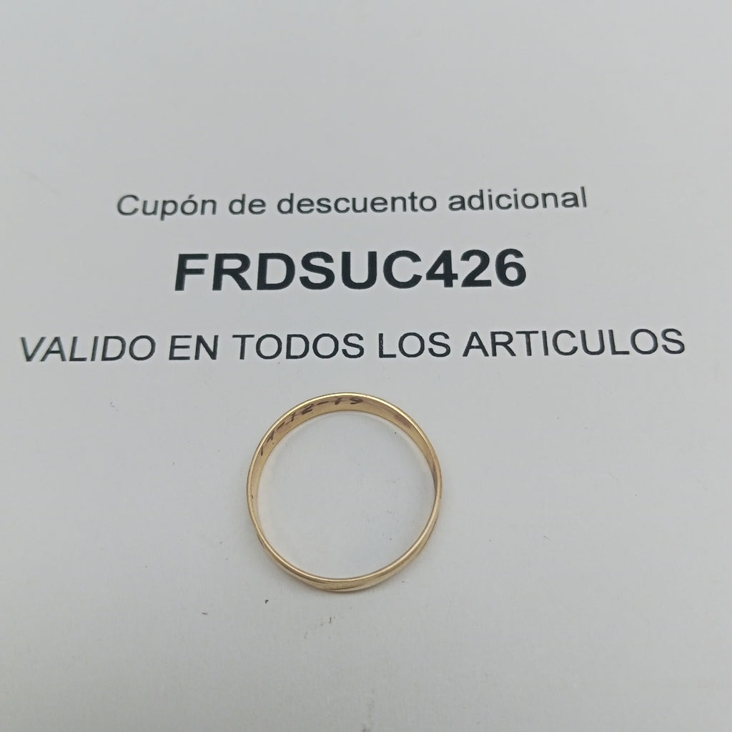 ANILLO ORO 10 K 1 GRMS (SEMINUEVO)