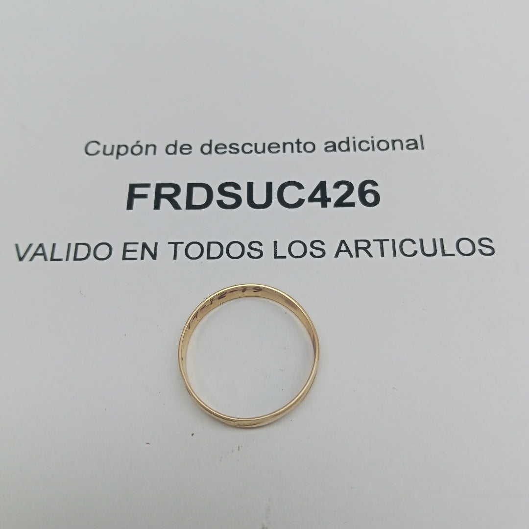 ANILLO ORO 10 K 1 GRMS (SEMINUEVO)