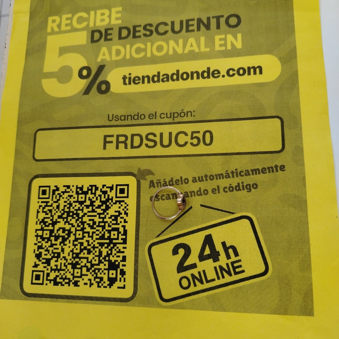 ANILLITO ORO 10 K 1.6 GRMS (SEMINUEVO)