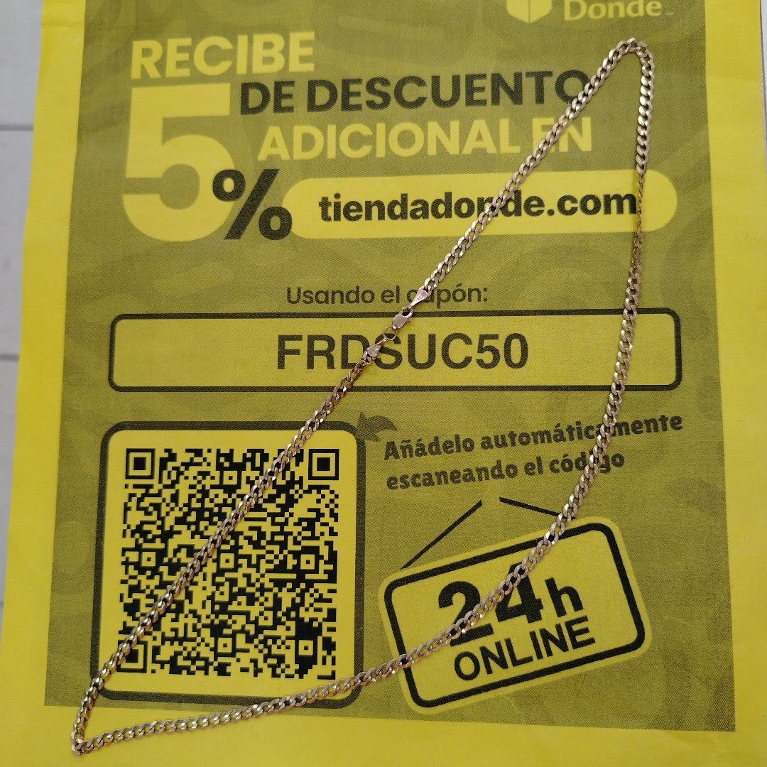 CADENA ORO 10 K 8.9 GRMS (SEMINUEVO)