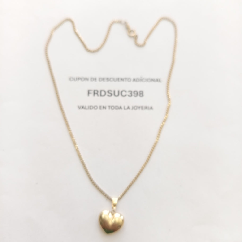 CADENA, DIJE ORO 10 K 3.6 GRMS (SEMINUEVO)