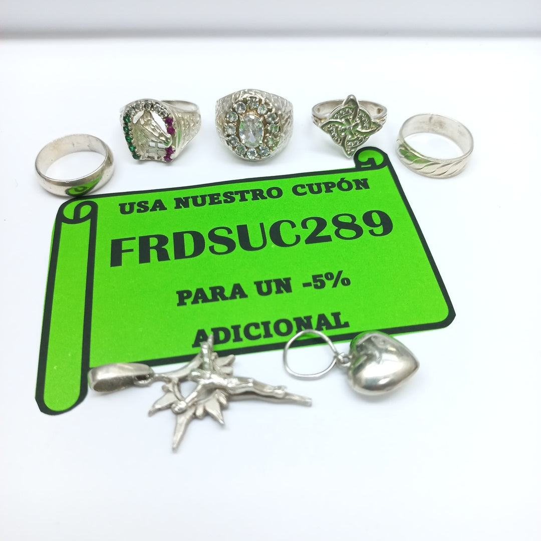 ANILLITO, DIJE PLATA 23.8 GRMS (SEMINUEVO)
