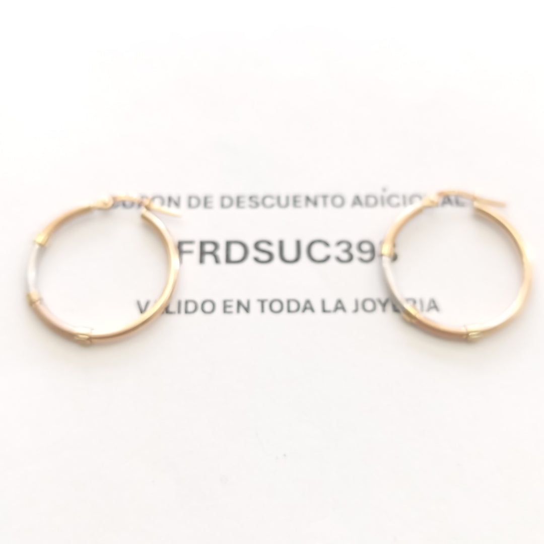 ARRACADAS PAR ORO 10 K 1.3 GRMS (SEMINUEVO)