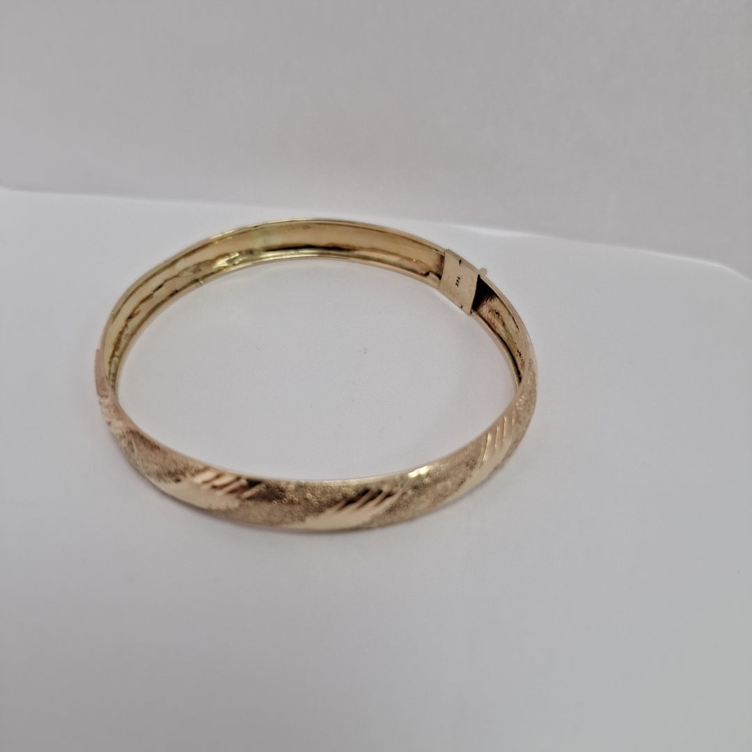 PULSERA RIGIDA ORO 14 K 6 GRMS (SEMINUEVO)
