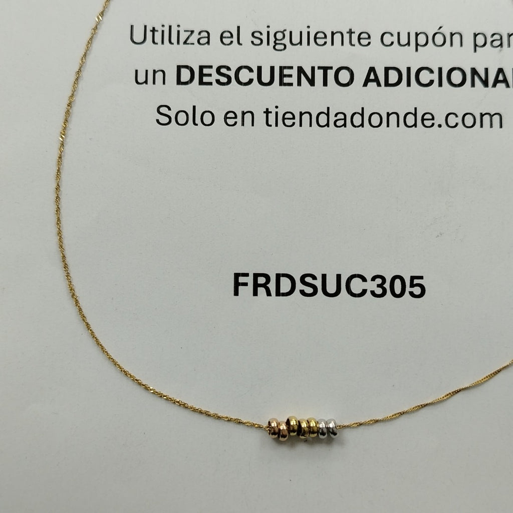 GARGANTILLA ORO 10 K 0.9 GRMS (SEMINUEVO)