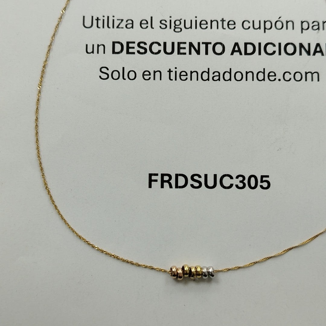 GARGANTILLA ORO 10 K 0.9 GRMS (SEMINUEVO)