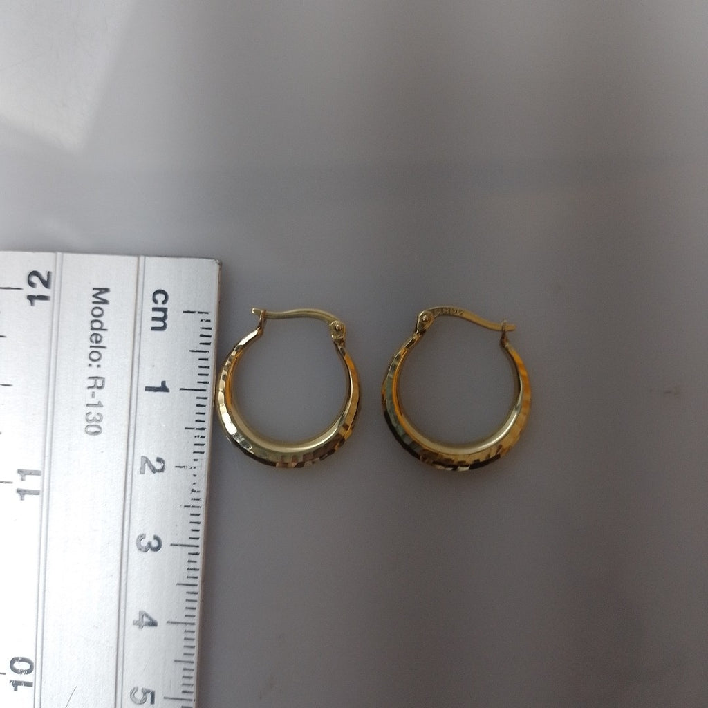 ARRACADAS PAR ORO 14 K 1.4 GRMS (SEMINUEVO)