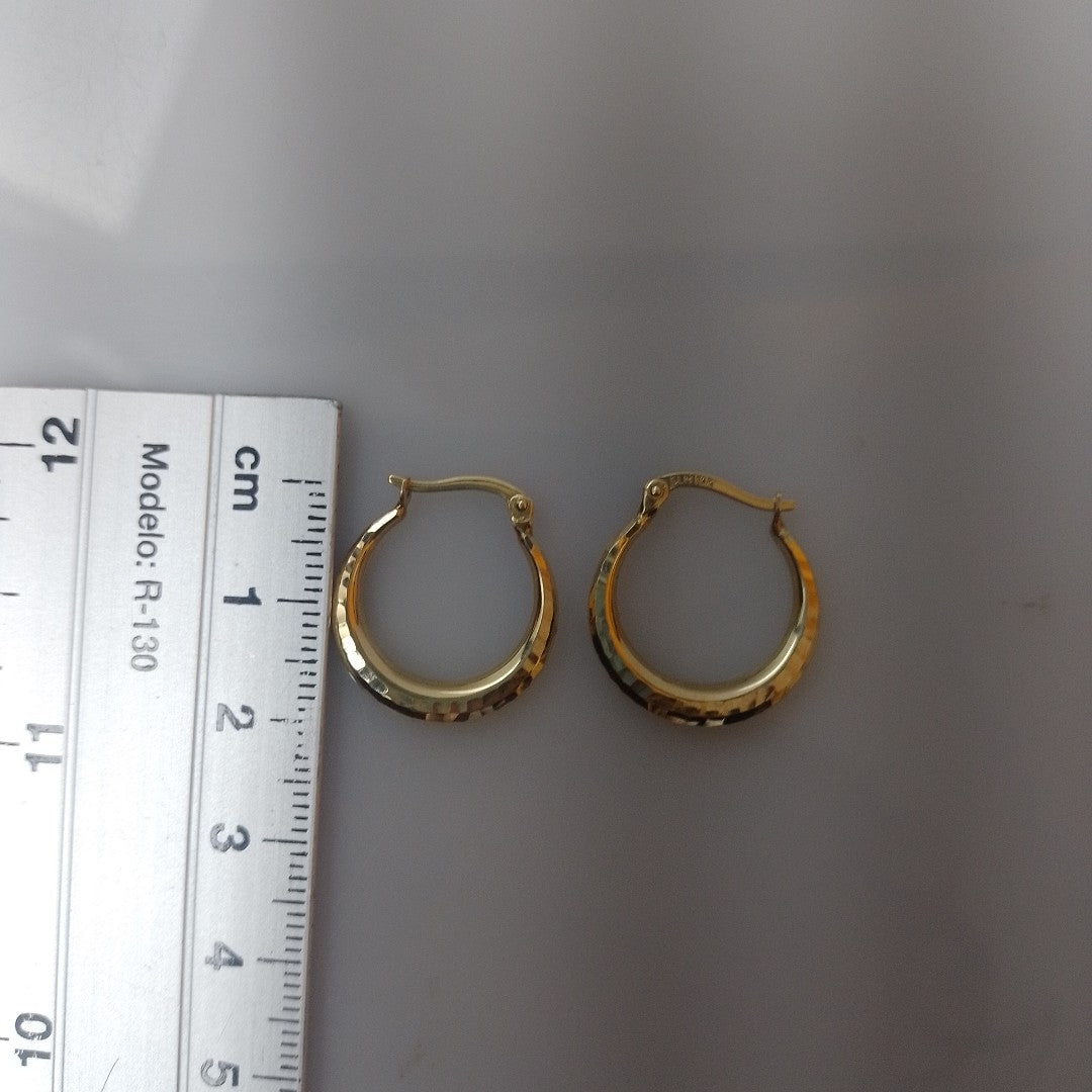 ARRACADAS PAR ORO 14 K 1.4 GRMS (SEMINUEVO)