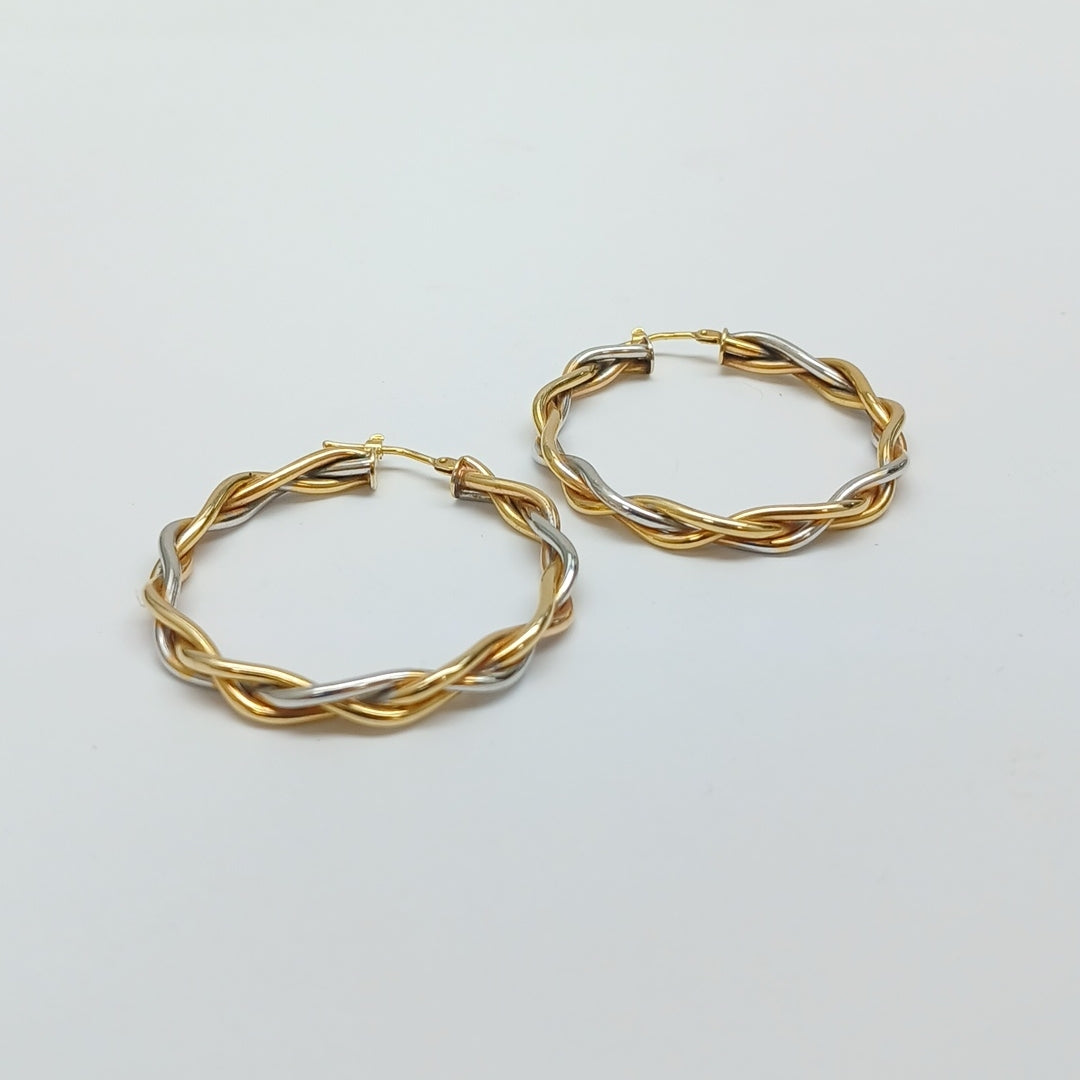ARRACADAS PAR ORO 14 K 4.8 GRMS (SEMINUEVO)