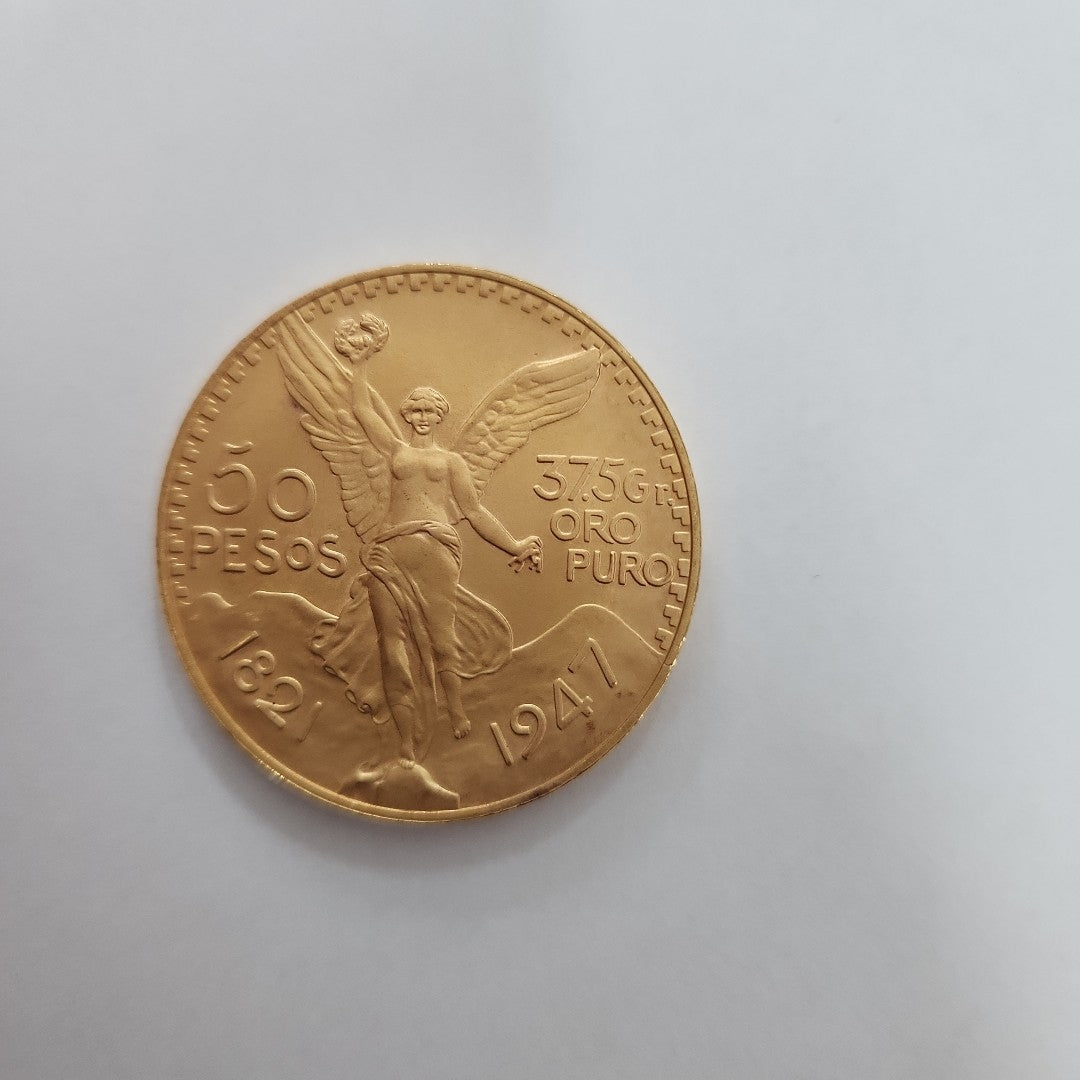 K1 41,60 GRMS 21 K IDENTIFICACIÓN MONEDA NOMINATIVA MONEDAS PESOS 50 PESOS (SEMINUEVO)