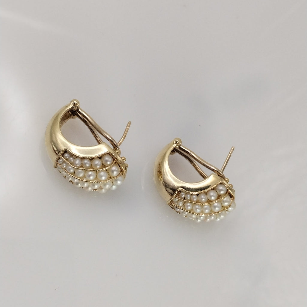 ARETES PAR ORO 14 K 13.2 GRMS (SEMINUEVO)