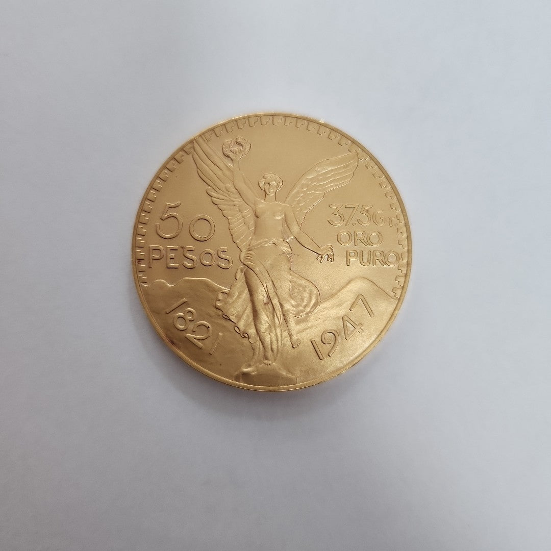 K1 41,60 GRMS 21 K IDENTIFICACIÓN MONEDA NOMINATIVA MONEDAS PESOS 50 PESOS (SEMINUEVO)