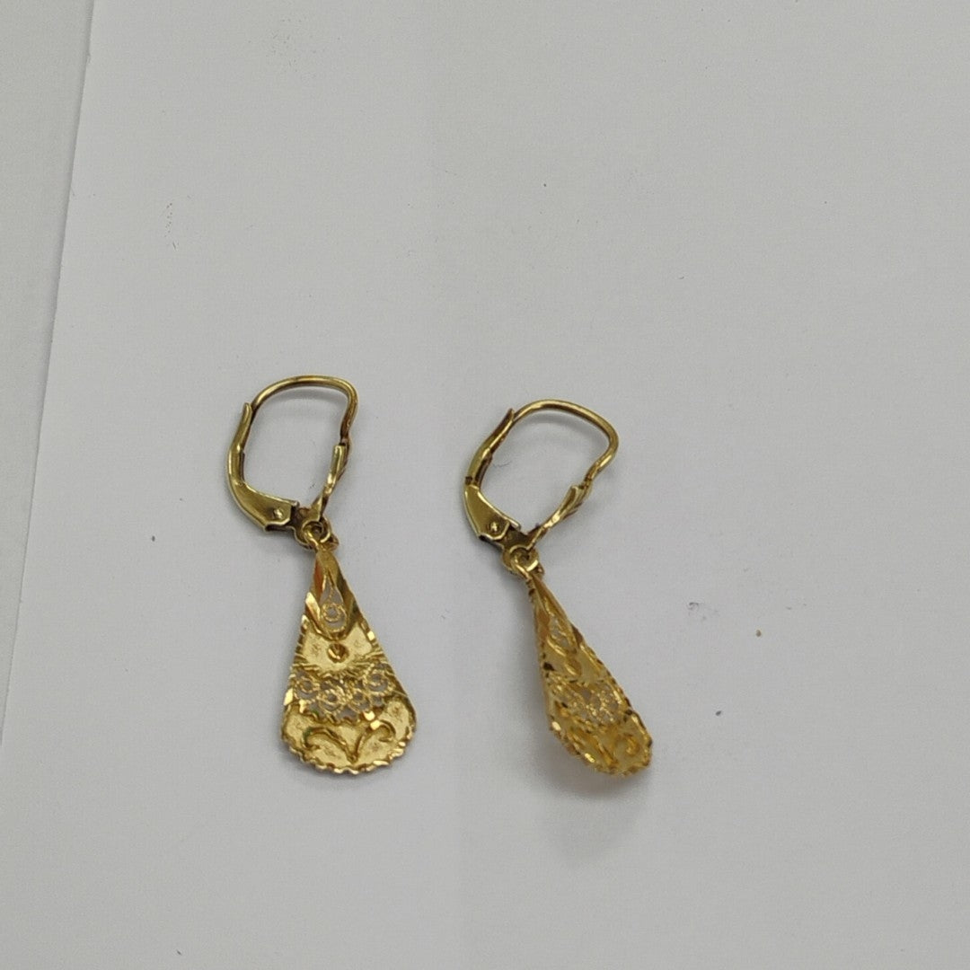 ARETES PAR ORO 14 K 2.3 GRMS (SEMINUEVO)