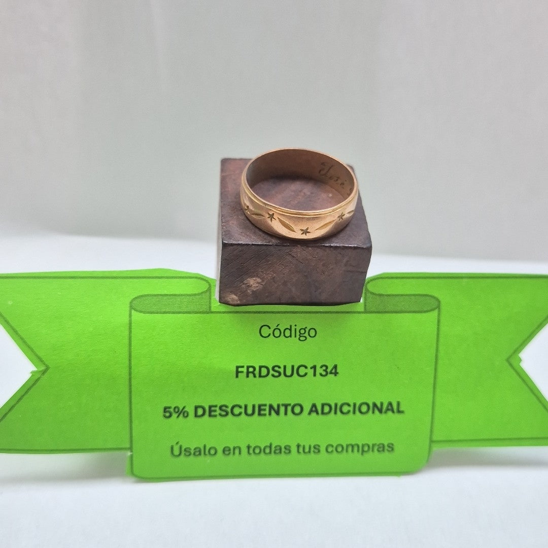 ANILLO ORO 8 K 5.2 GRMS (SEMINUEVO)