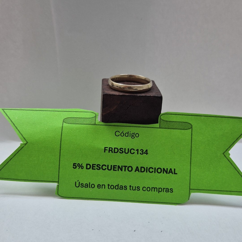 ANILLO ORO 10 K 4.2 GRMS (SEMINUEVO)