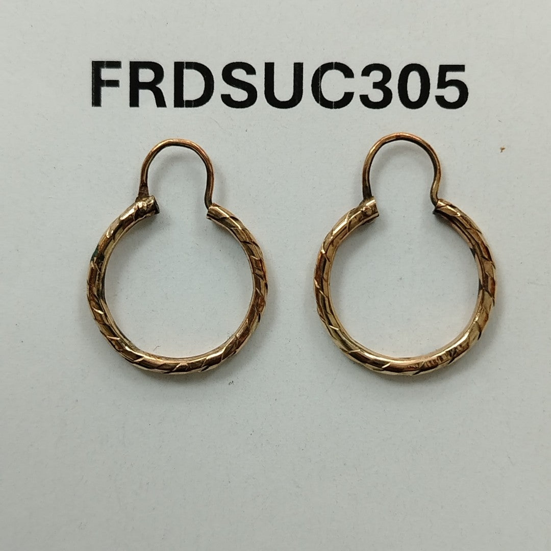 ARRACADAS PAR ORO 10 K 1.9 GRMS (SEMINUEVO)