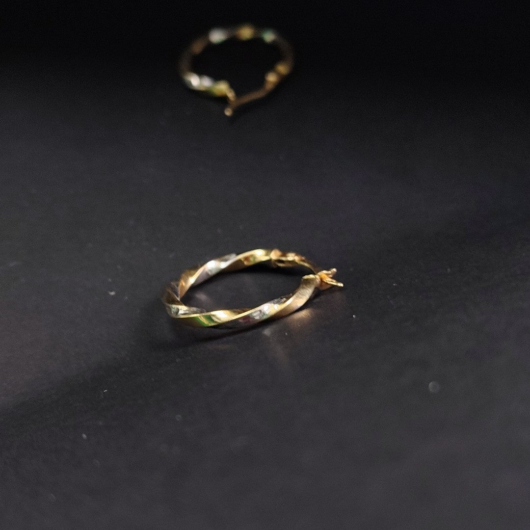ARRACADAS PAR ORO 14 K 1.2 GRMS (SEMINUEVO)