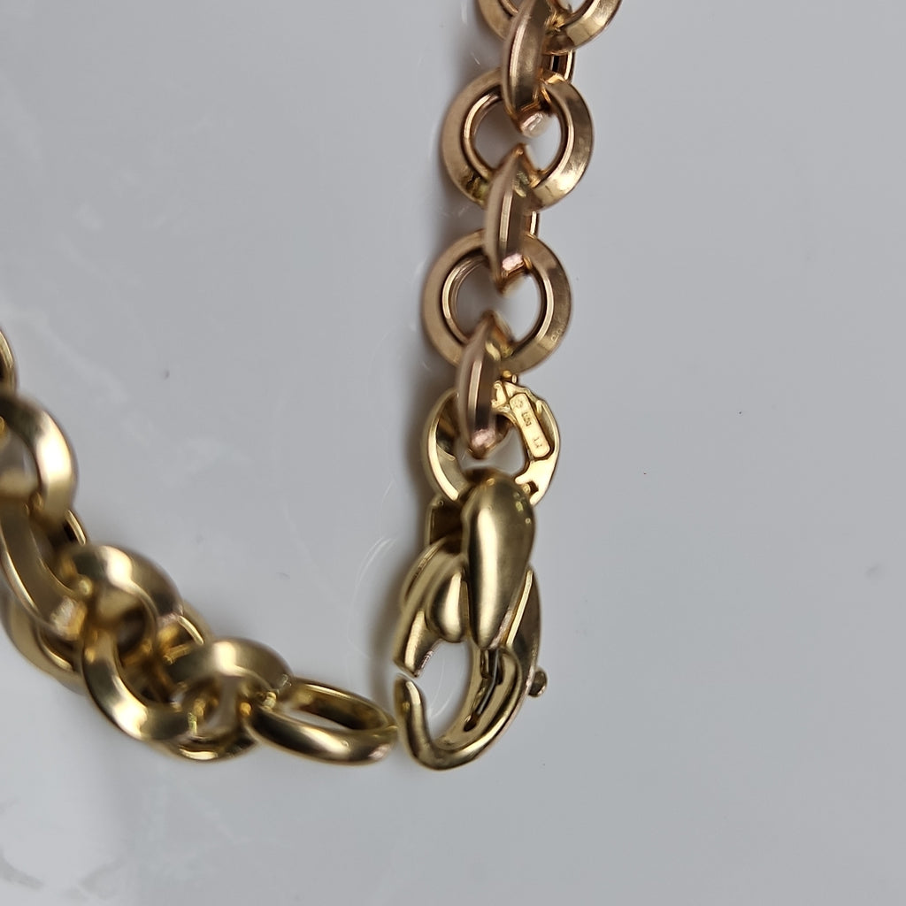 PULSERA ORO COMBINADO 14 K 6,80 GRMS (SEMINUEVO)