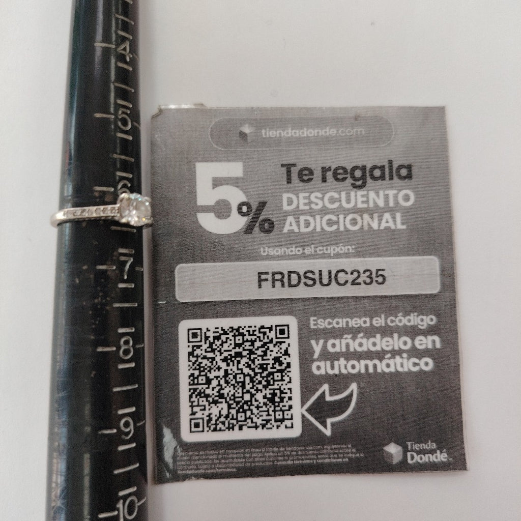 SOLITARIO ORO, ORO BLANCO 10 K 2 GRMS (SEMINUEVO)