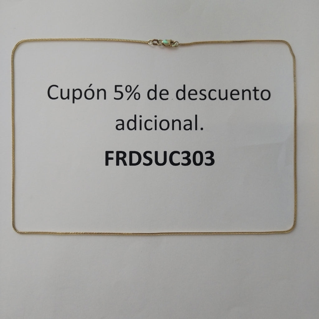 CADENA ORO 14 K 3.2 GRMS (SEMINUEVO)