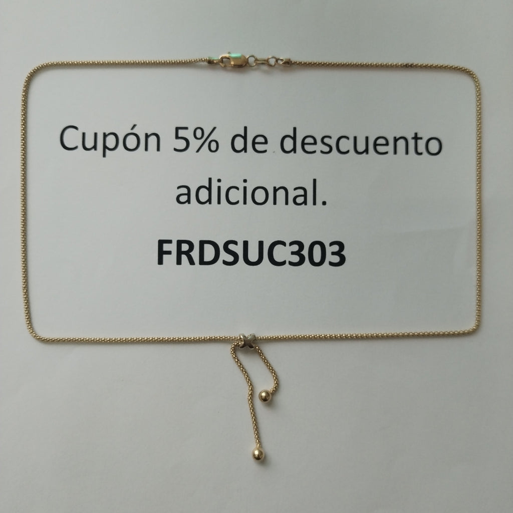 GARGANTILLA ORO 14 K 4.8 GRMS (SEMINUEVO)