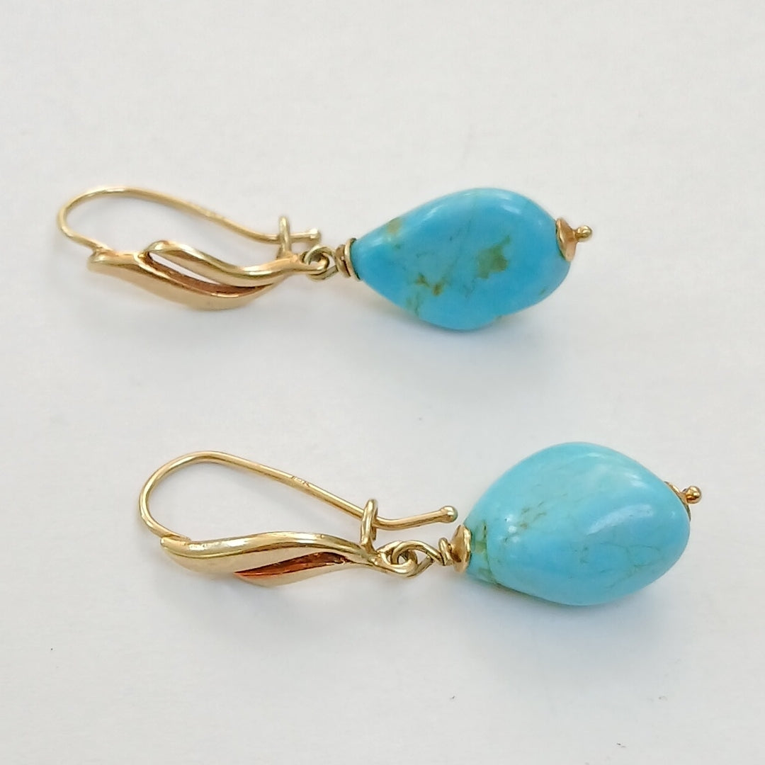 ARETES PAR ORO 14 K 3.8 GRMS (SEMINUEVO)