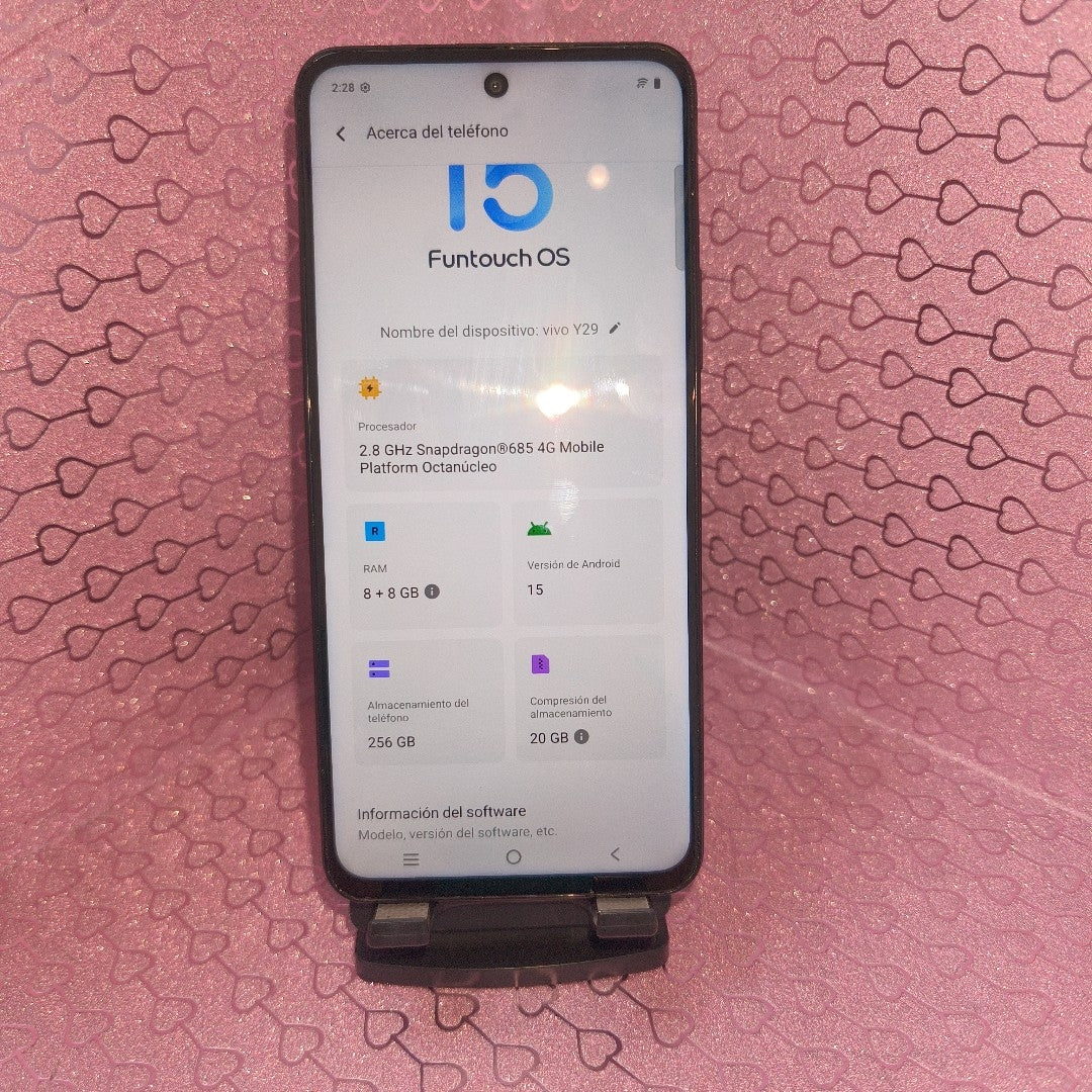 CELULAR VIVO Y29 V2434 (2025) 256 GB 8 GB RAM (SEMINUEVO)