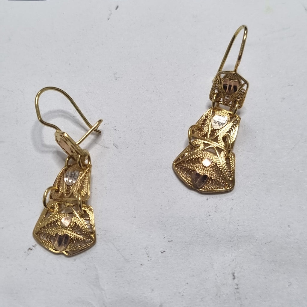 ARETES PAR ORO 10 K 2.7 GRMS (SEMINUEVO)
