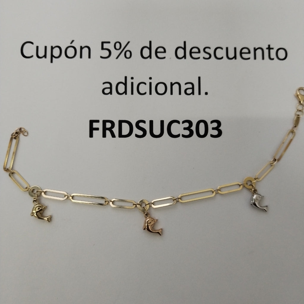 BRAZALETE ORO 14 K 3.5 GRMS (SEMINUEVO)