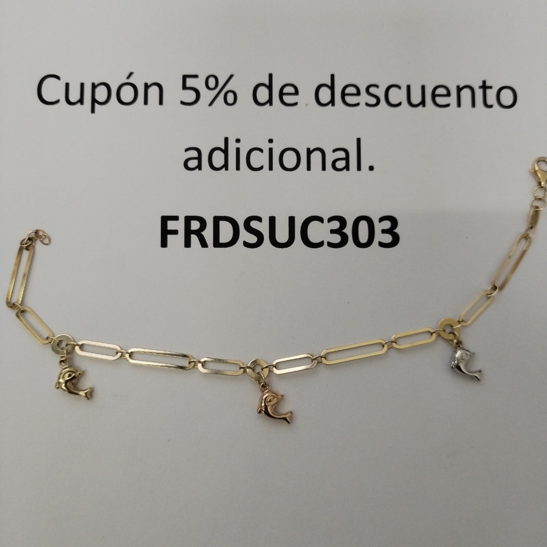 BRAZALETE ORO 14 K 3.5 GRMS (SEMINUEVO)