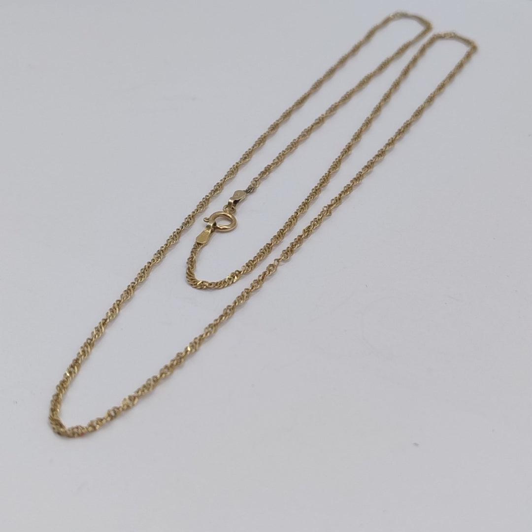 CADENA ORO 14 K 2.5 GRMS (SEMINUEVO)