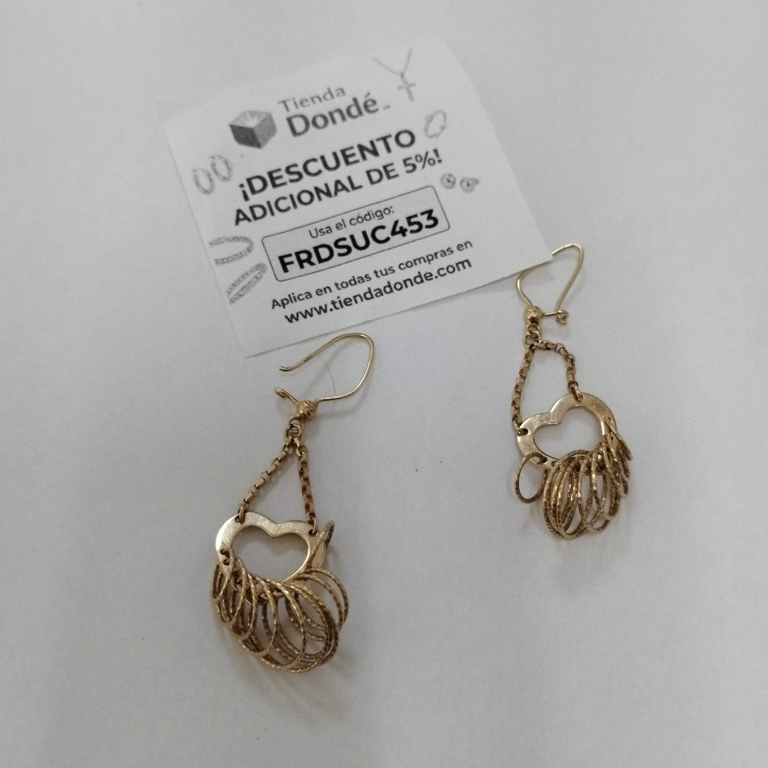 ARETES PAR ORO 14 K 4,60 GRMS (SEMINUEVO)