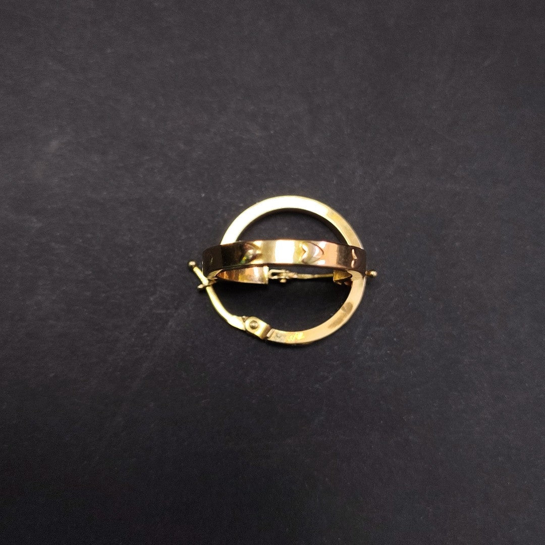 ARRACADAS PAR ORO 14 K 1.6 GRMS (SEMINUEVO)