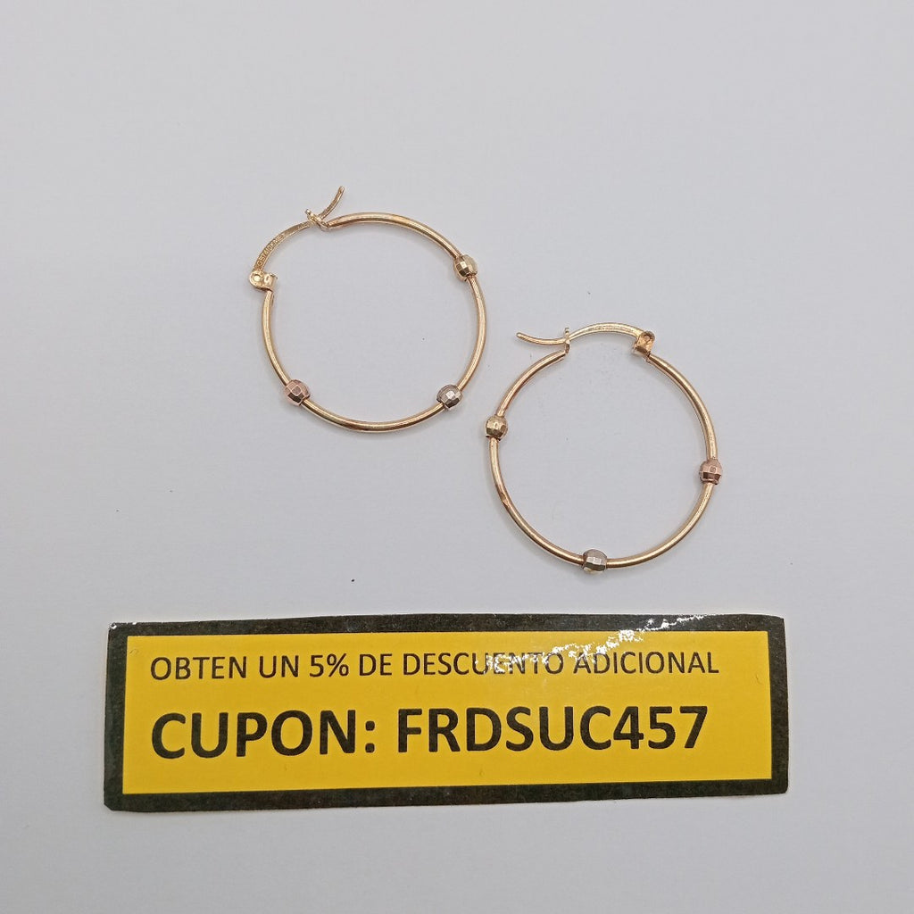 ARRACADAS PAR ORO COMBINADO 10 K 2 GRMS (SEMINUEVO)