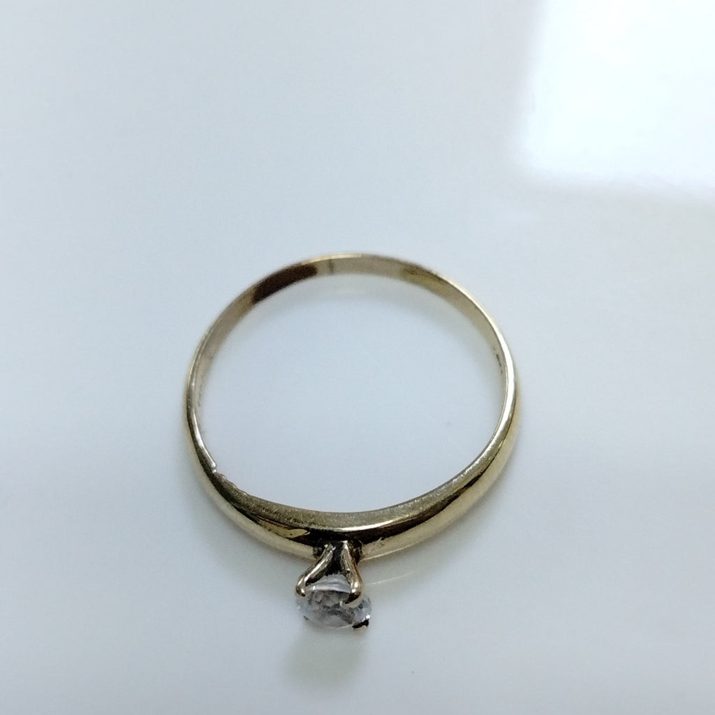 ANILLITO, SOLITARIO ORO 14 K 1.6 GRMS (SEMINUEVO)