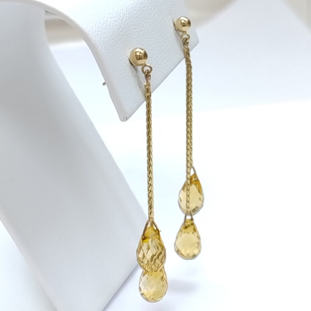 ARETES PAR ORO 14 K 4,40 GRMS (SEMINUEVO)