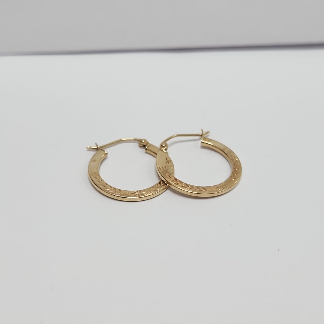 ARRACADAS PAR ORO 14 K 1.1 GRMS (SEMINUEVO)