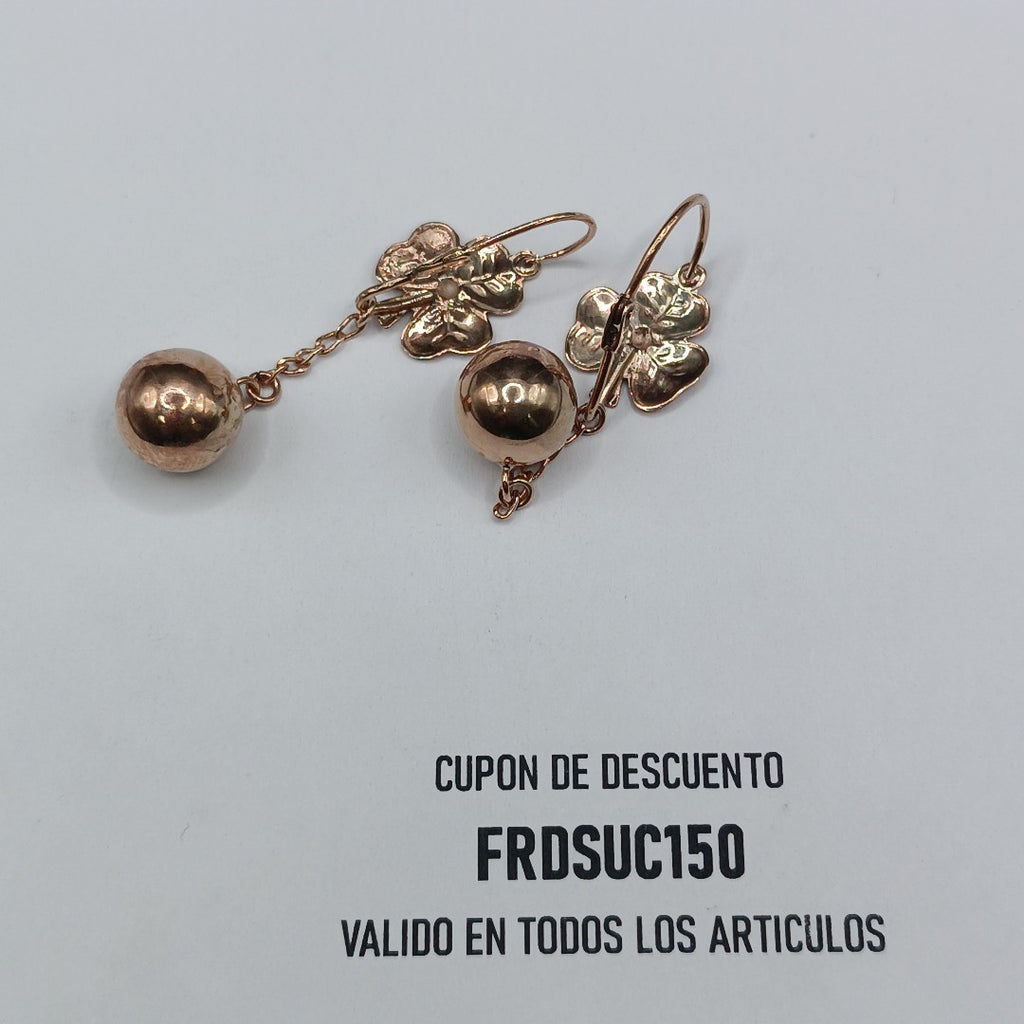 ARETES PAR ORO 8 K 4 GRMS (SEMINUEVO)